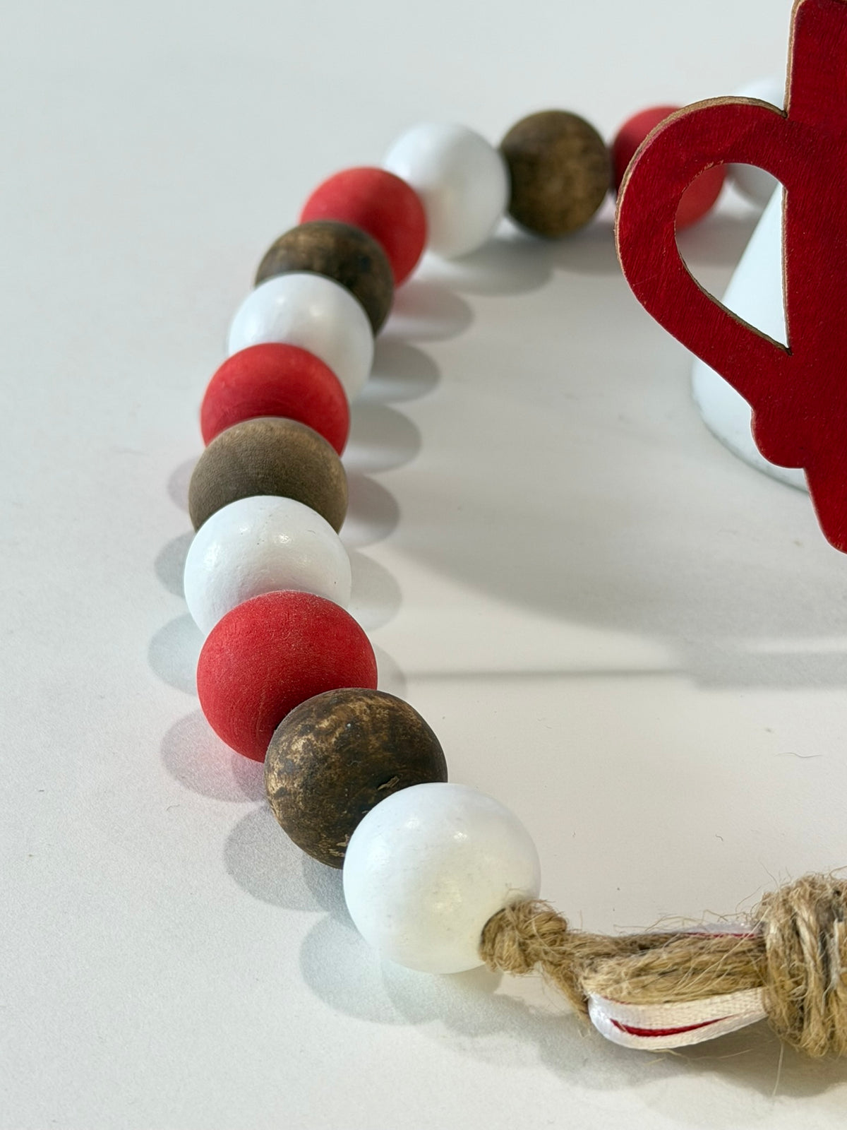 Peppermint Hot Cocoa Beaded Garland