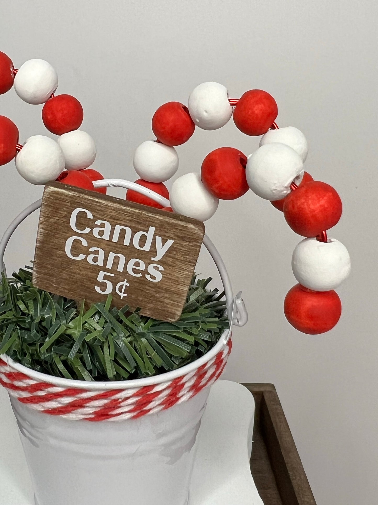Candy Cane Bucket