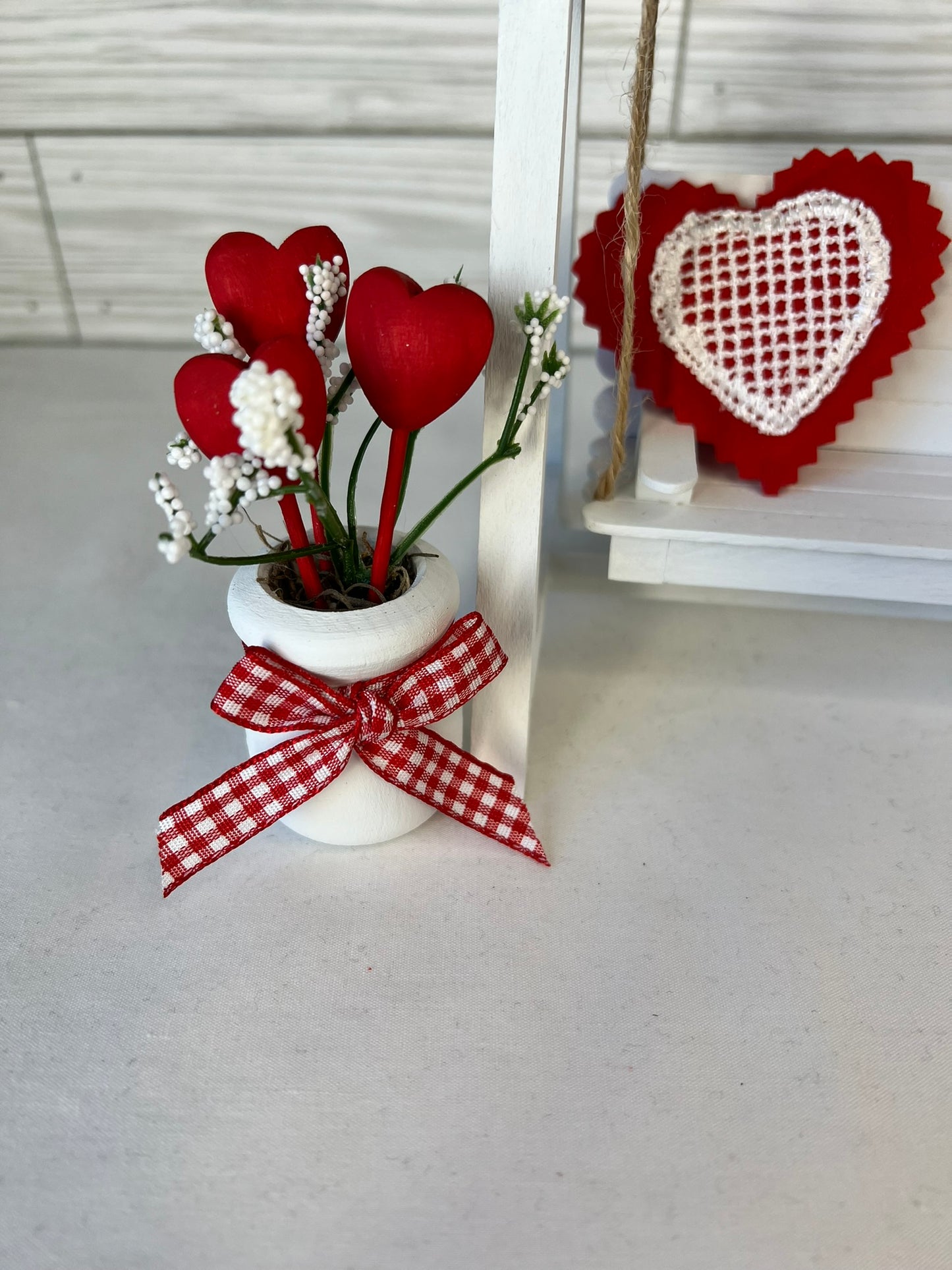 Decorative Set for Tiered Tray Porch Swing- Valentine's and St. Patrick's