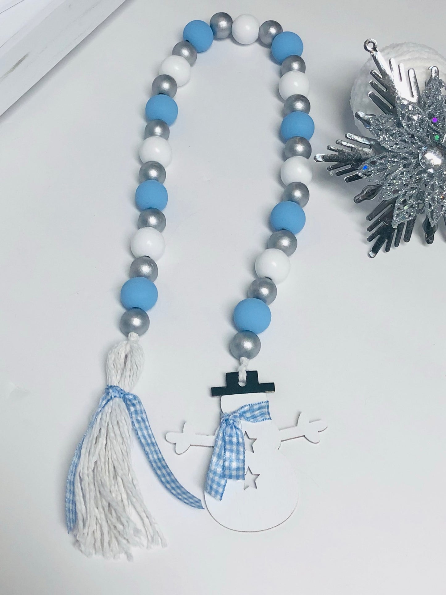 Snowman Beaded Garland