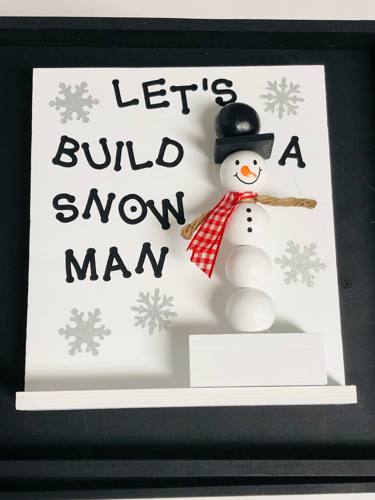 Let's Build A Snowman Sign