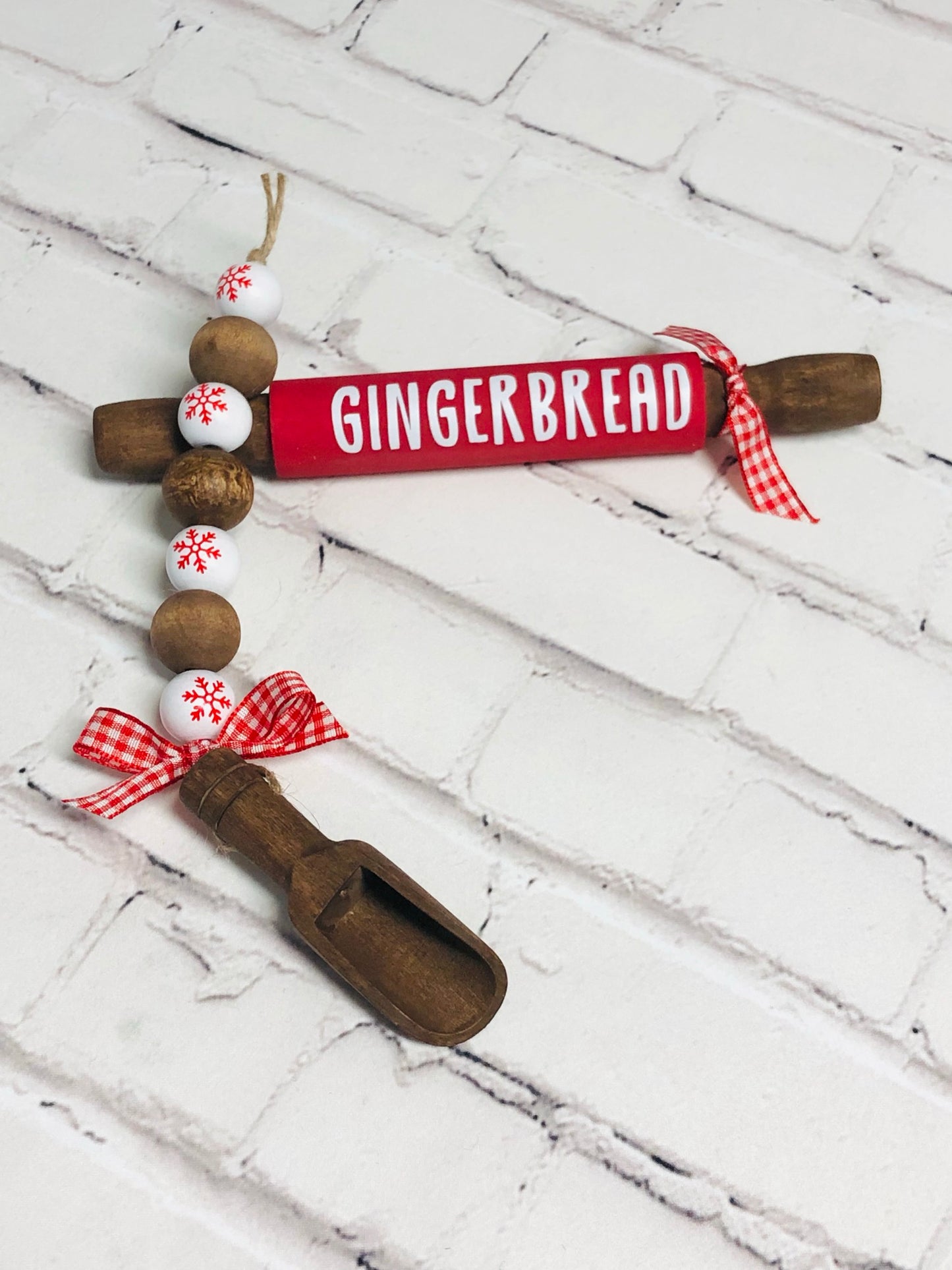 Gingerbread Mini Rolling Pin and Scoop Set