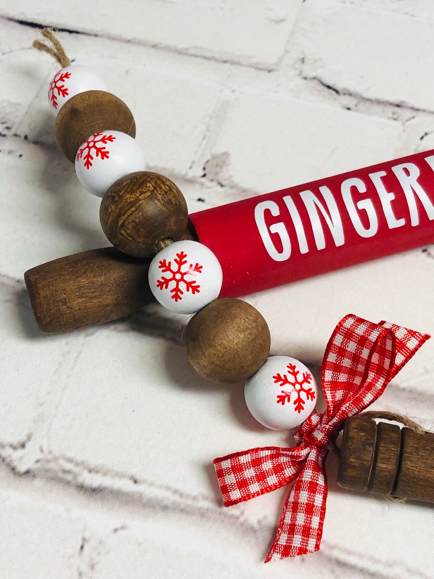 Gingerbread Mini Rolling Pin and Scoop Set