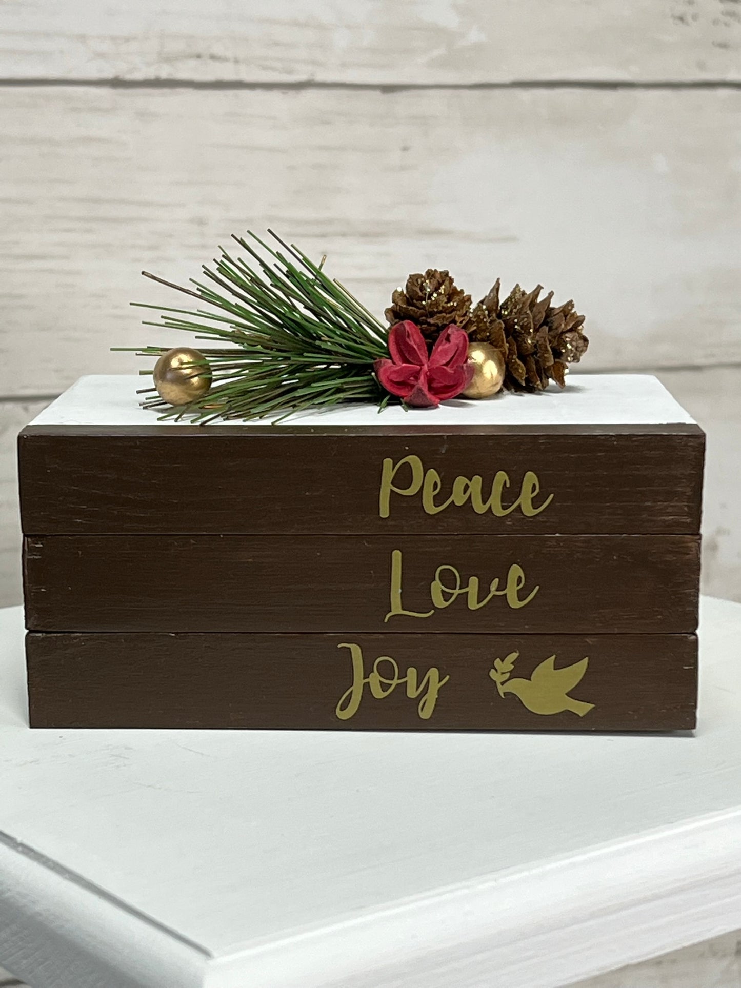 Peace, Love, Joy Mini Book Stack