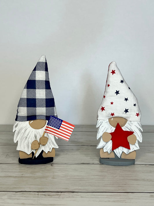 Patriotic Tiered Tray Gnomes