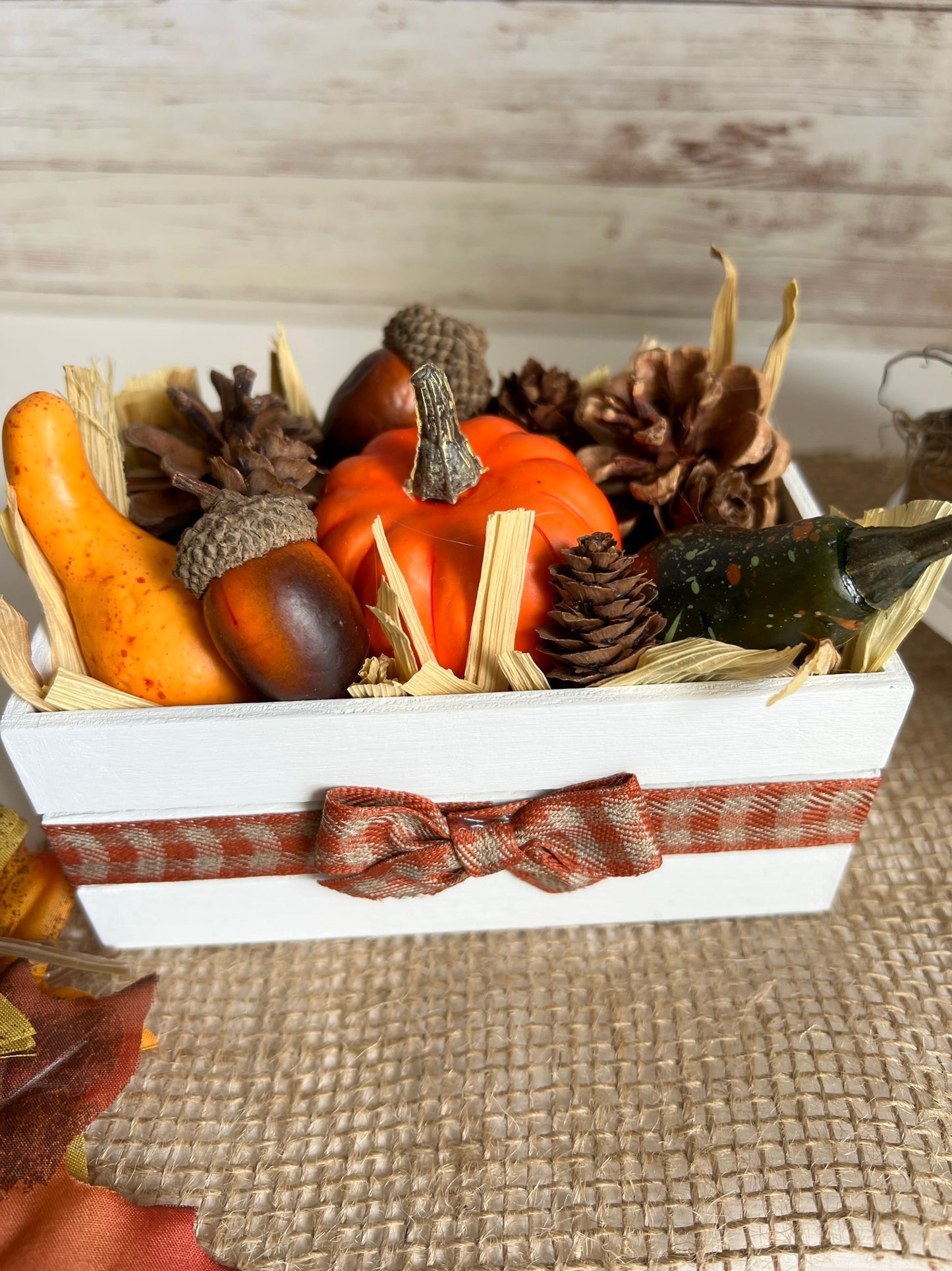 Fall Harvest Mini Wood Crate