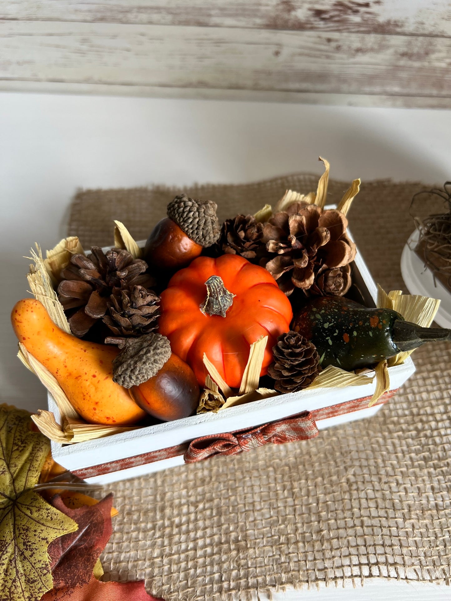 Fall Harvest Mini Wood Crate