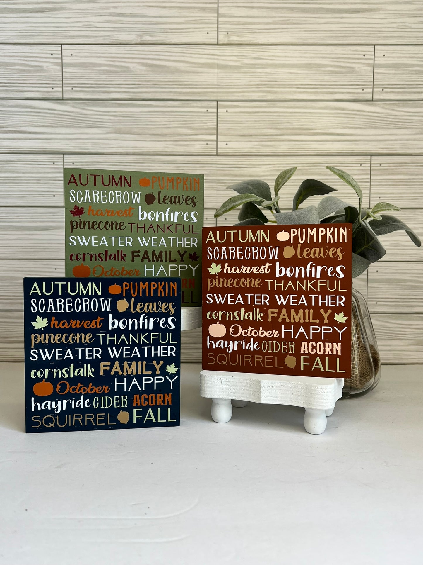 Fall Word Collage Sign
