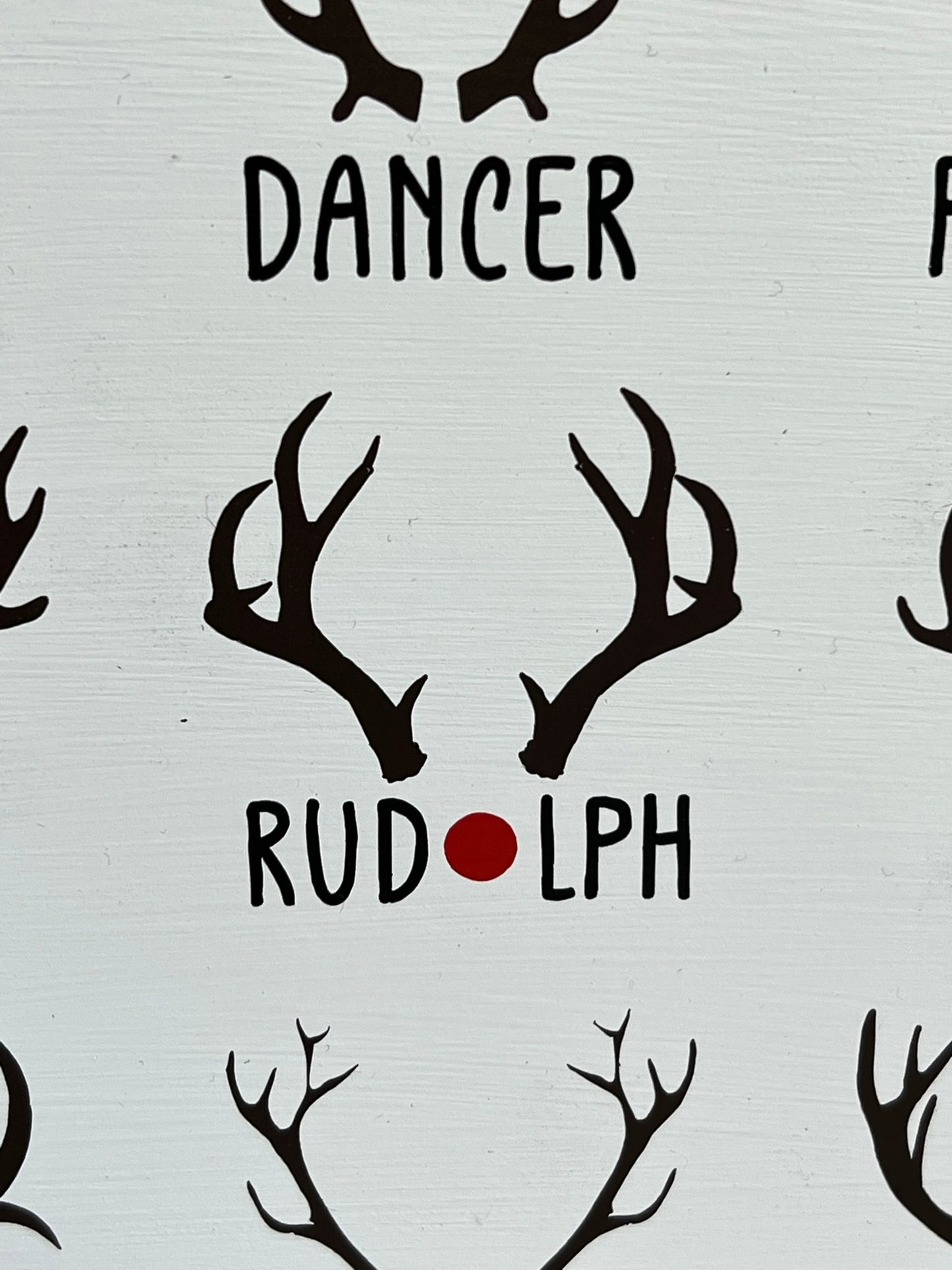Santa's Reindeer Names Sign