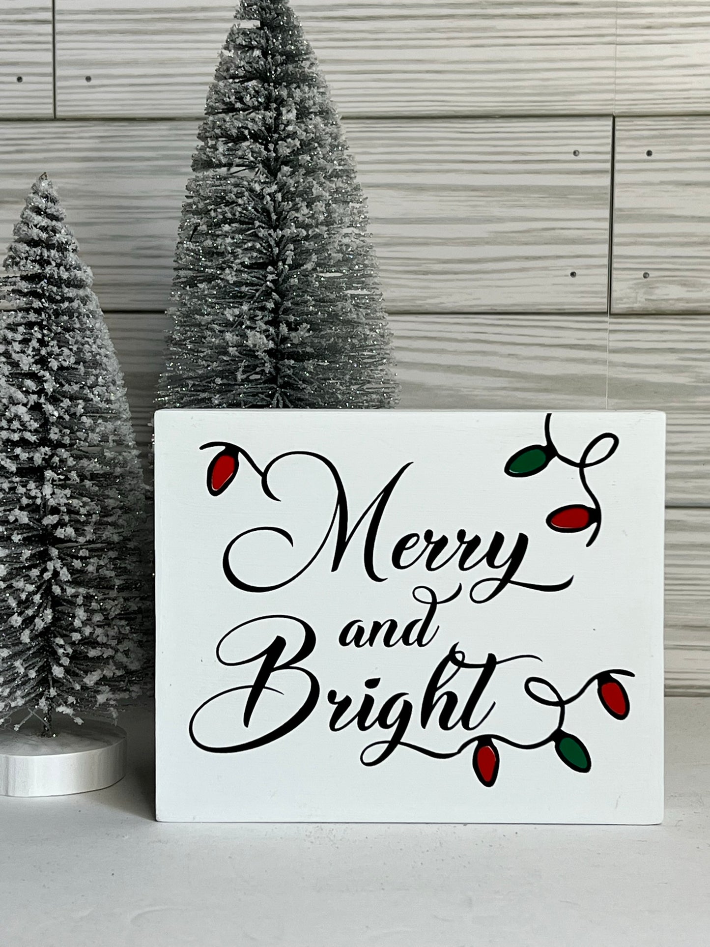 Merry and Bright Holiday Sign