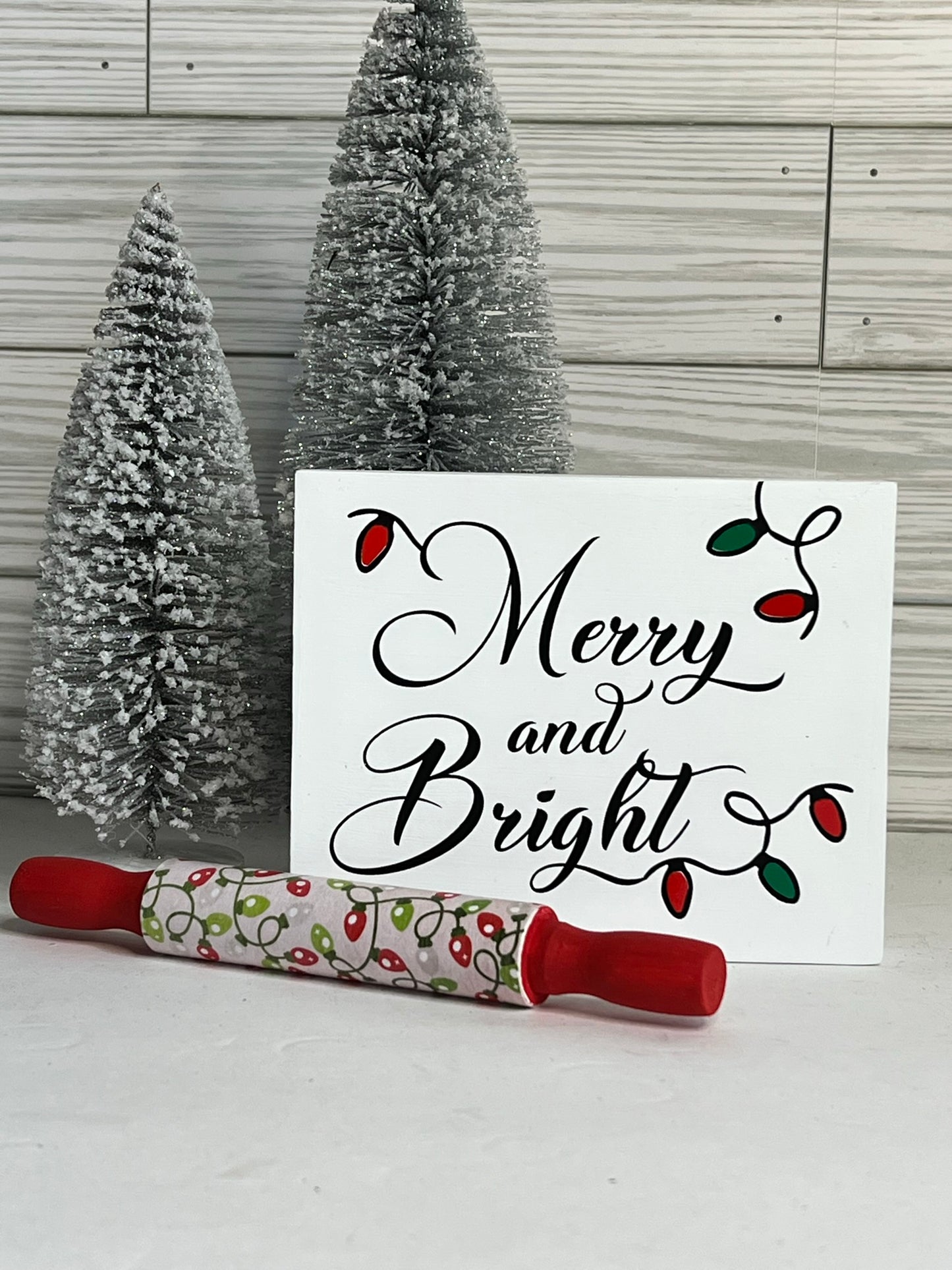 Merry and Bright Holiday Sign