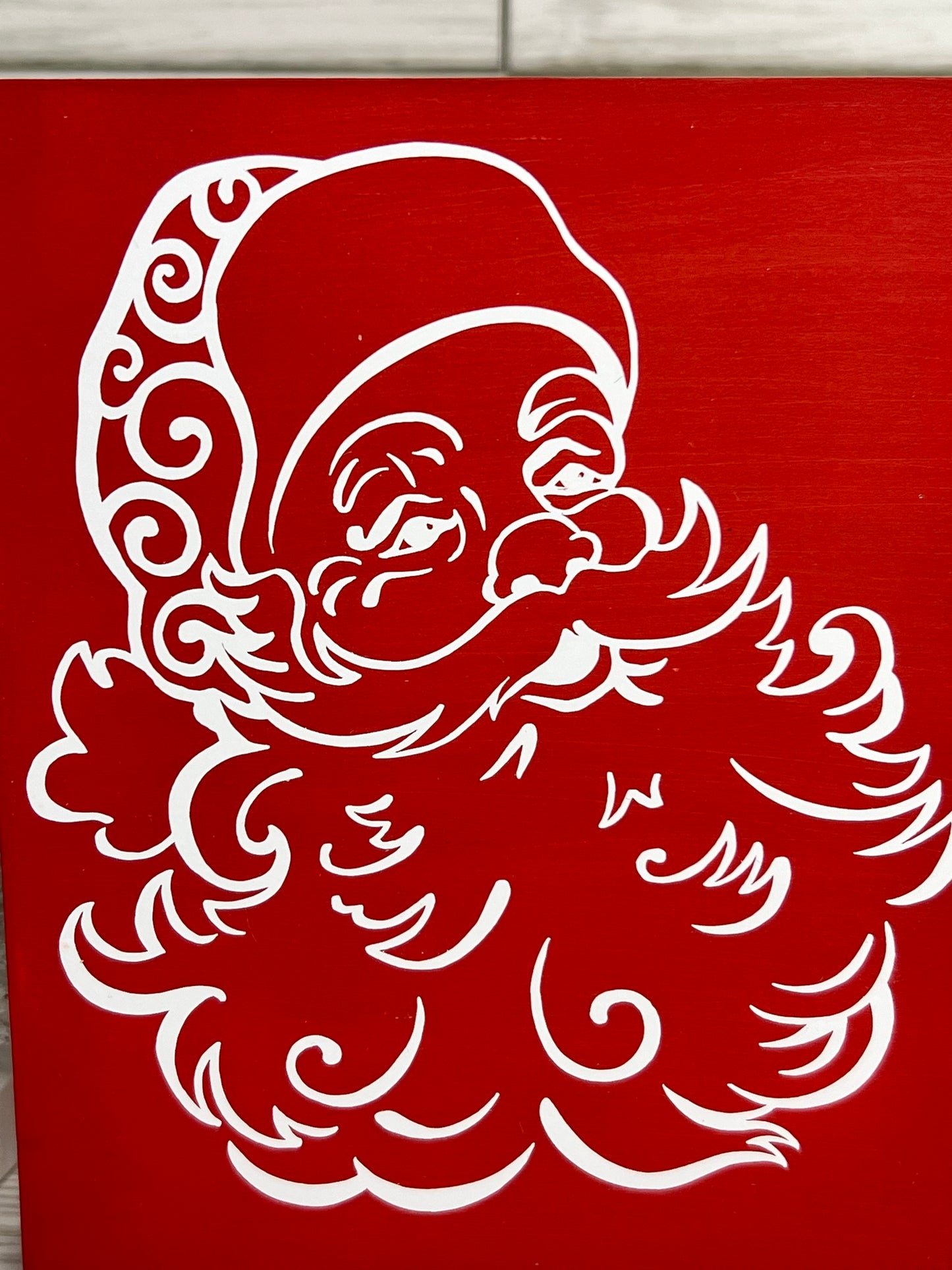 Santa Portrait Sign
